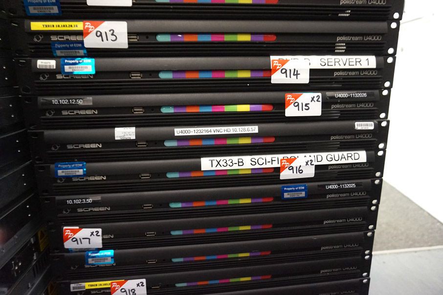 2x Screen Polistream U4000 subtitle screen transmi...