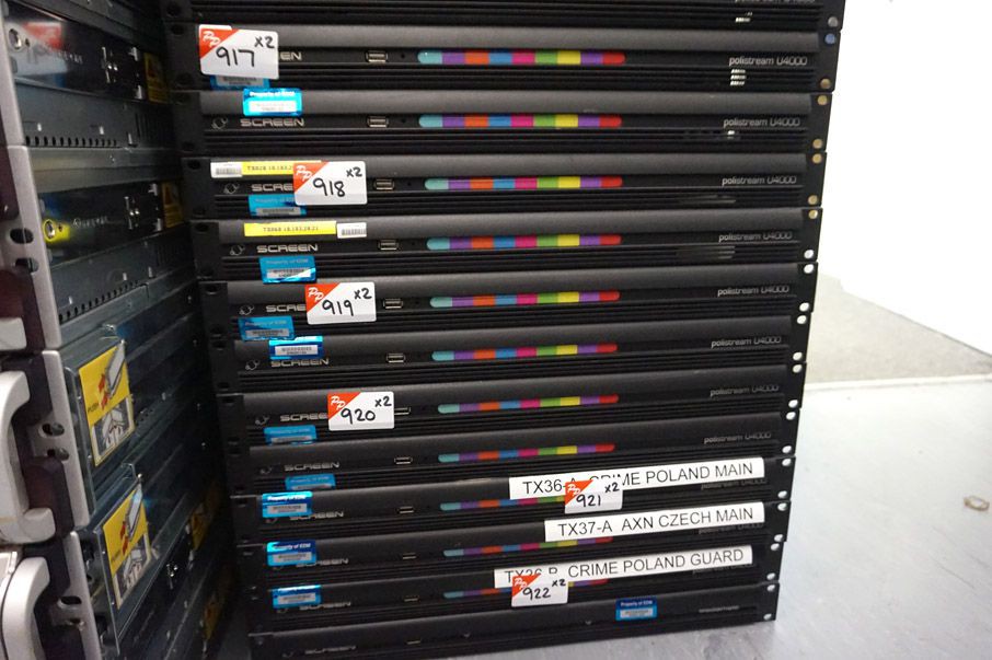 2x Screen Polistream U4000 subtitle screen transmi...