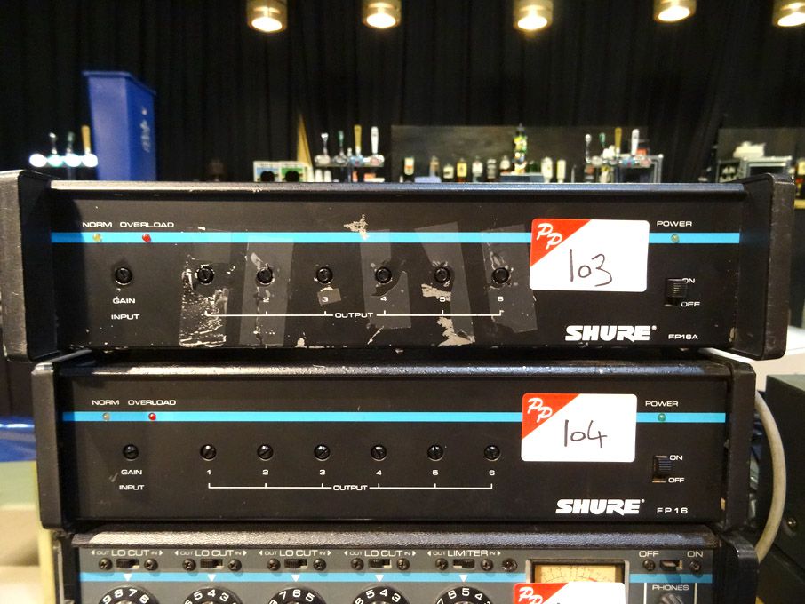 Shure FP16A 6 output audio distribution amplifier