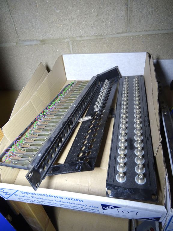 Qty various U link panels, patch panels