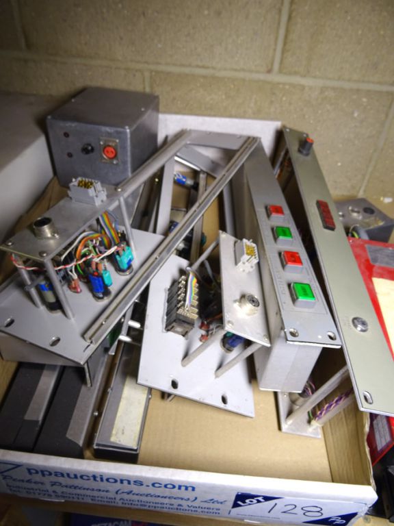 Qty various rack type switches, control panels etc