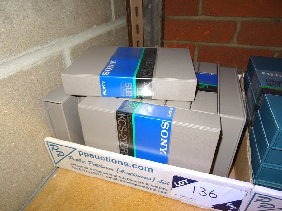 10x Sony KCS-20BRS video cassettes (unused)