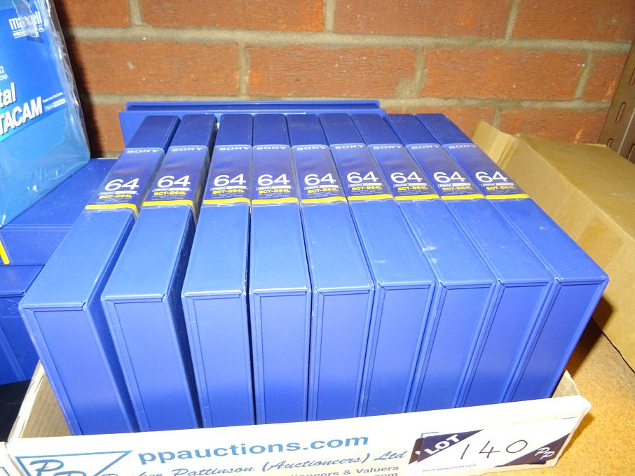 9x Sony BCT-D64L digital Betacam cassettes (unused...