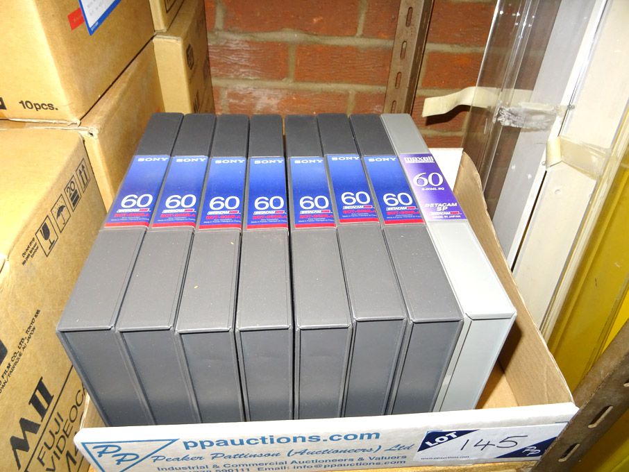 8x Sony, Maxell 60 Betacam SP cassettes (unused)