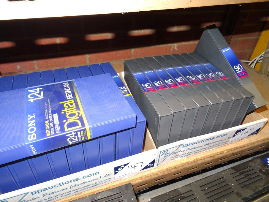 10x Sony BCT-D124L digital Betacam, Sony BCT-90MLA...