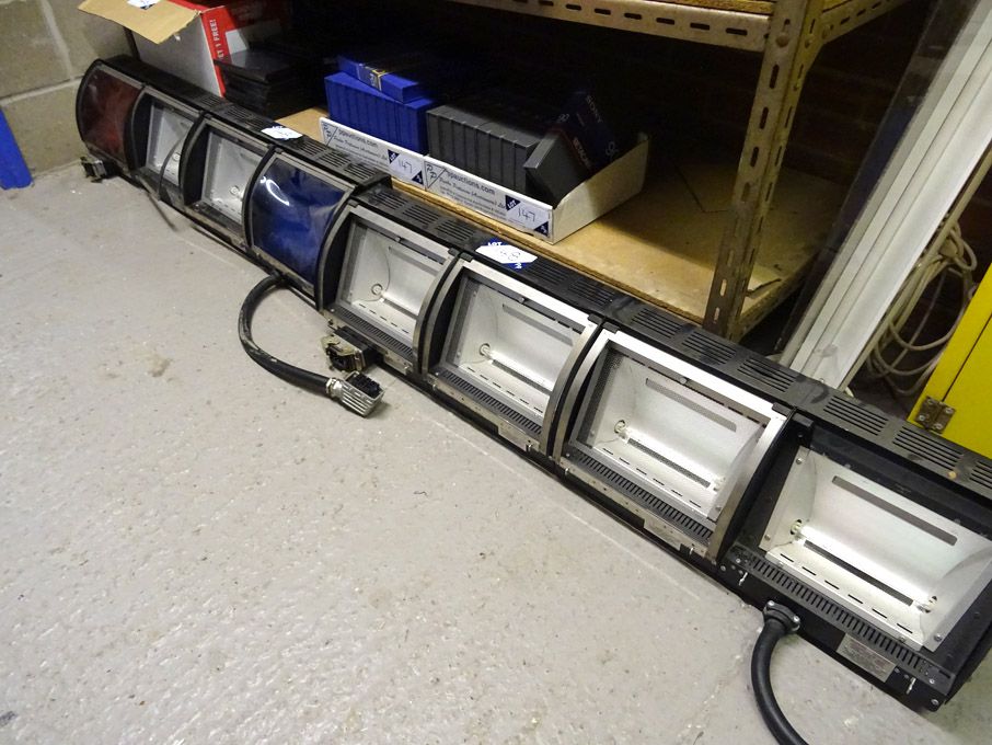 2x Strand Orion 4 halogen studio lights, 4x 1250W...