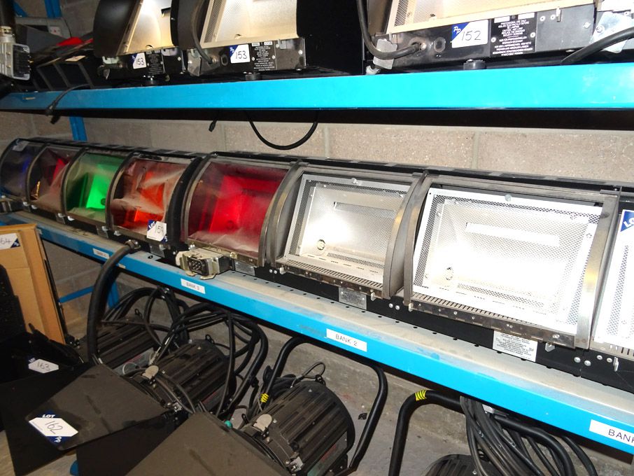 2x Strand Orion 4 halogen studio lights, 4x 1250W...
