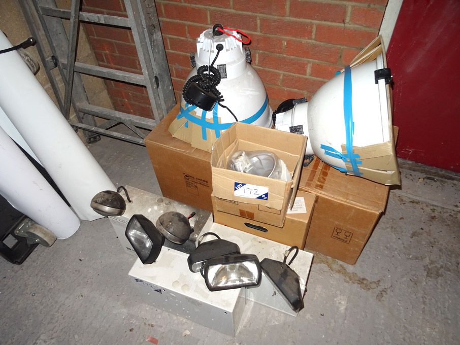3x Geminilux 5E security lights & 4x Castaldi ligh...