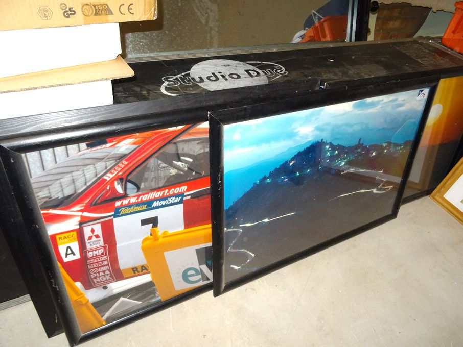Colour canvases, framed colour print