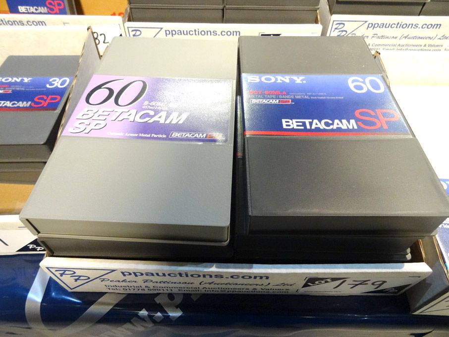 8x Sony BCT-60MLA Betacam SP video cassettes (pack...