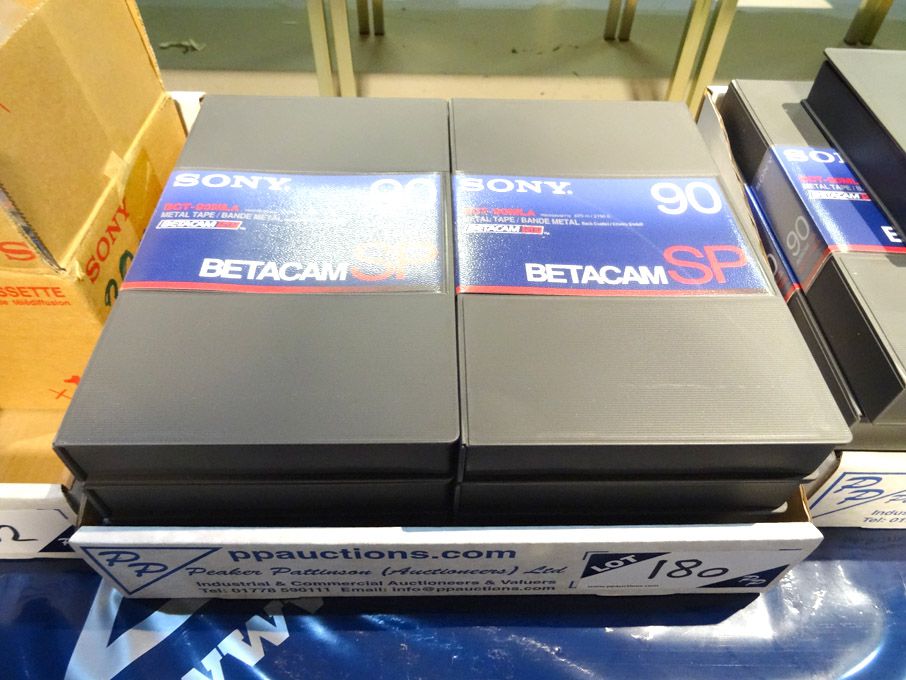 8x Sony BCT-90MLA Betacam SP video cassettes (pack...