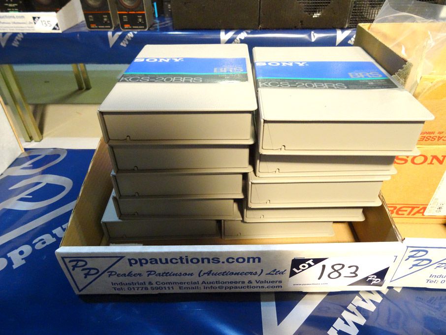 10x Sony KCS-20BRS video cassettes (packaged & unu...
