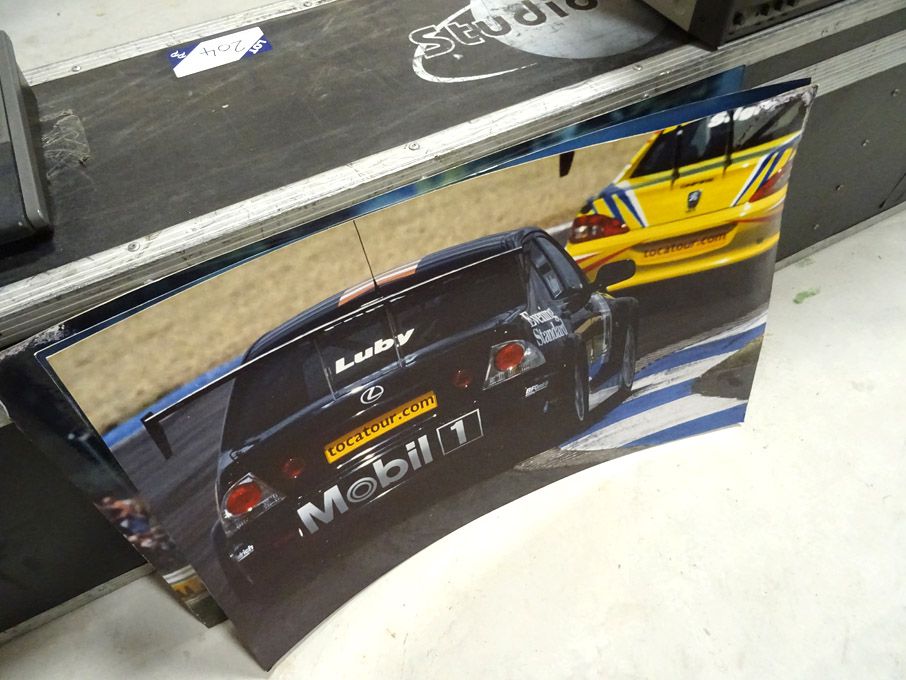 3x various motorsport colour prints