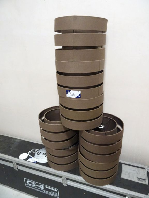 7x Brown triple ring light shades