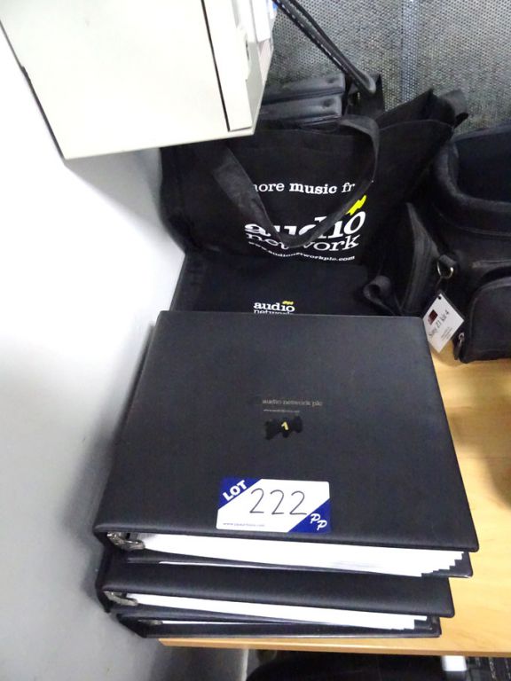 Large Qty Audio Network licenced audio CDs in fold...