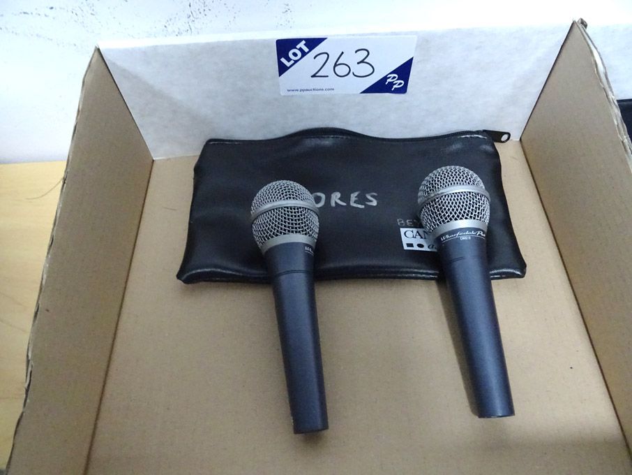 2x Wharfedale Pro DM2.0 microphones