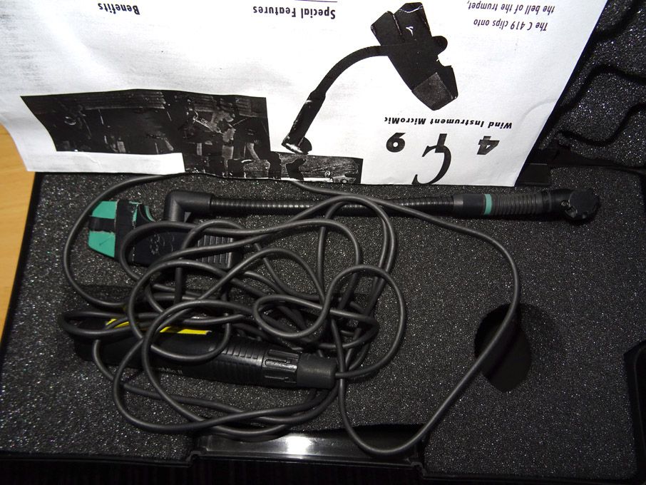 AKG C419 condenser microphone in case