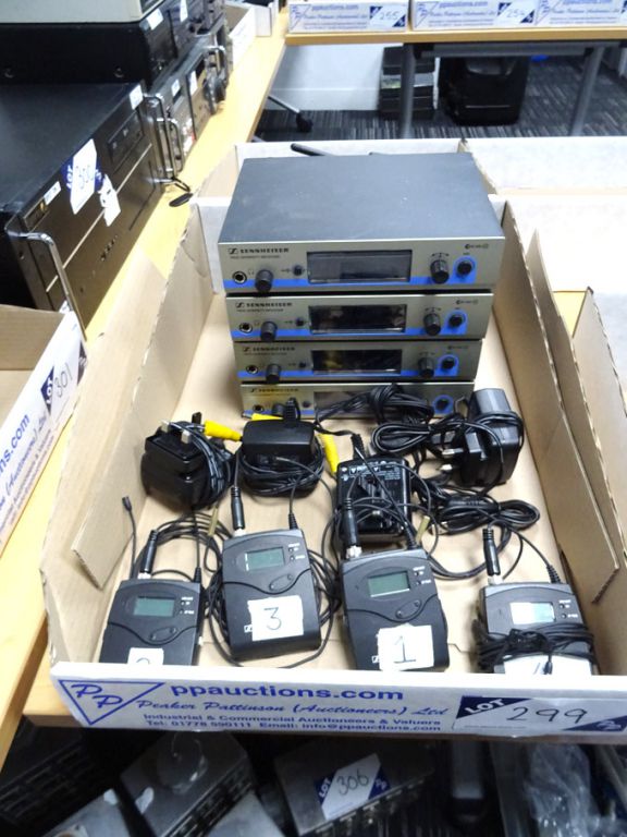 4x Sennheiser EW500 G3 true diversity receivers, 4...