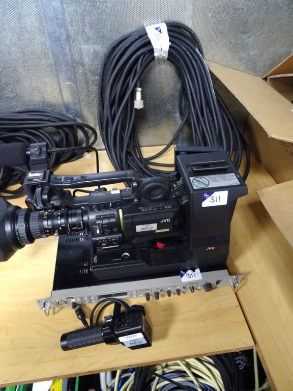 JVC GY-HD251E HD camera recorder with camera base,...