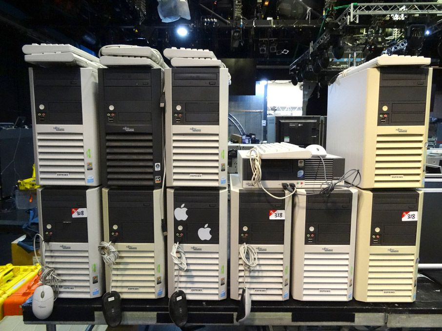 15x Fujitsu Esprimo Intel Pentium D PC base units,...
