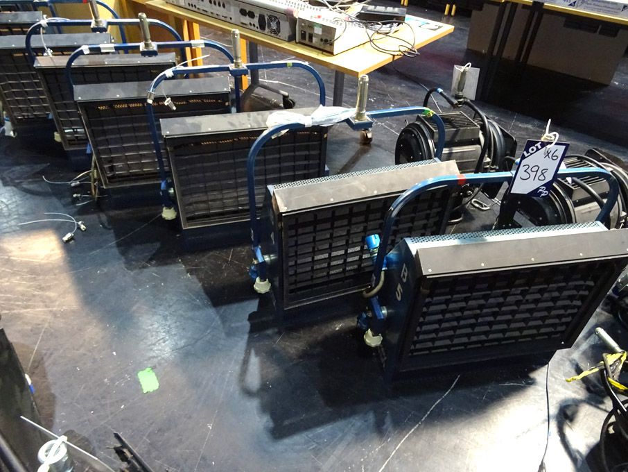 5x Berkey Colortran halogen studio lights (some sp...