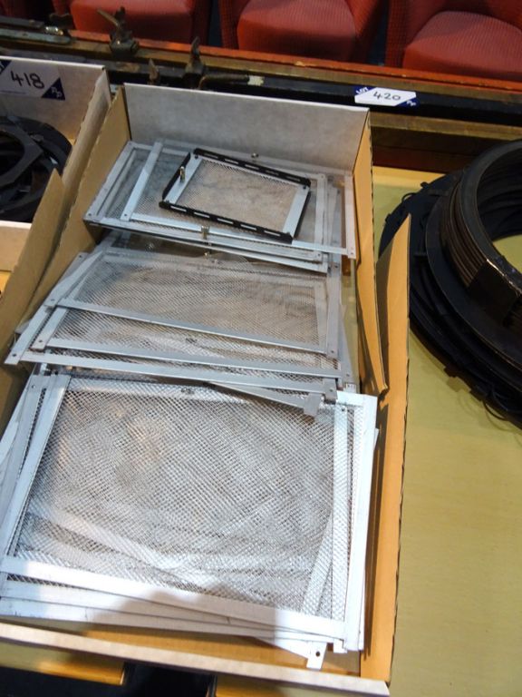 Qty various aluminium grills