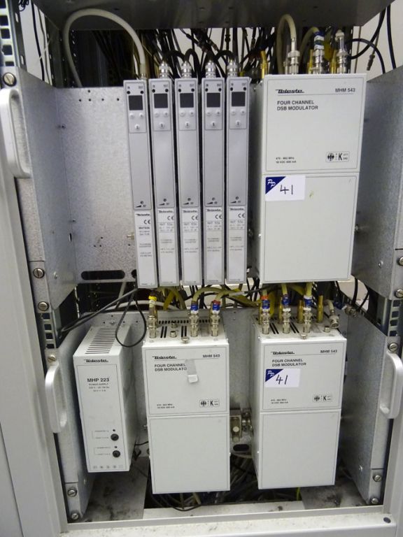 3x Teleste MHM543 four channel DSB modulators, Tel...