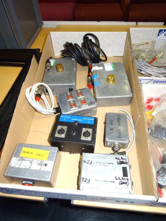 Qty various homemade connection boxes