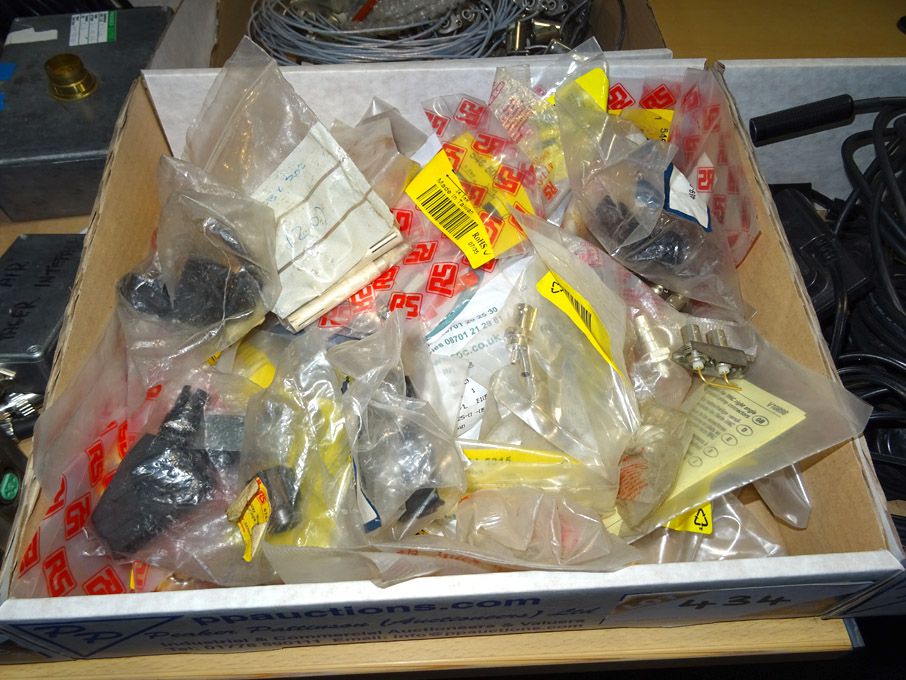 Qty RS, CPC etc BNC socket adaptors, XLR sockets e...