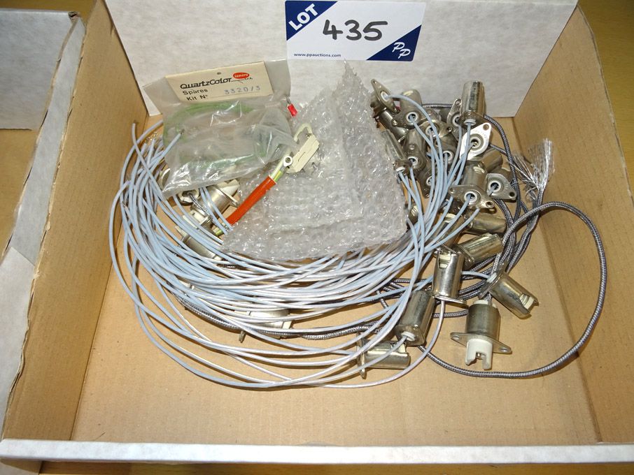 Qty QuartzColor halogen bulb fittings (unused)