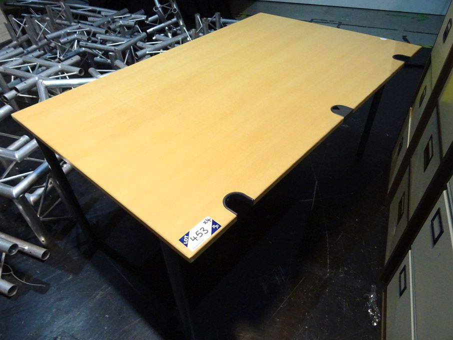 4x beech 1600x1000mm tables