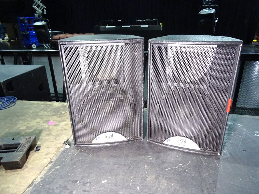 2x Martin Audio Blackline F12 2 way speakers