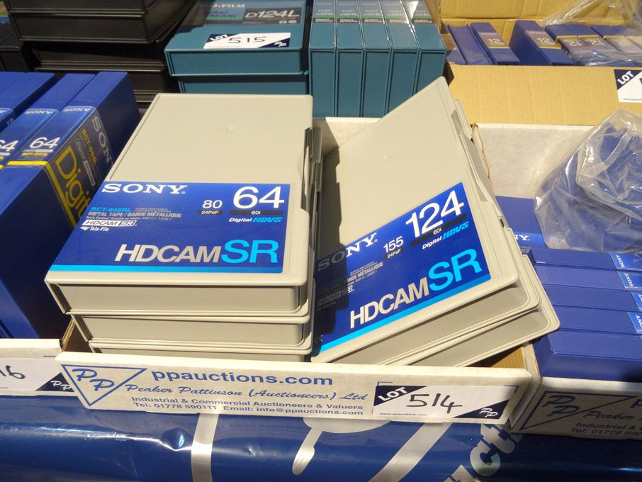 6x Sony BCT-124SRL HD digital video cassettes (unu...