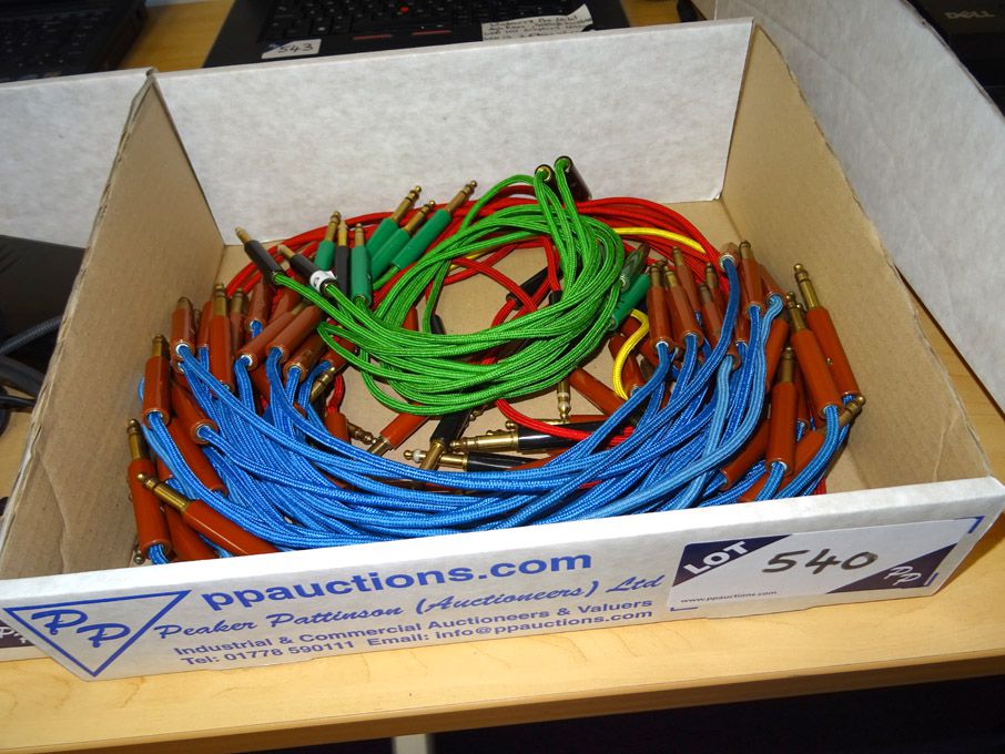 Qty various GPO audio patch cables