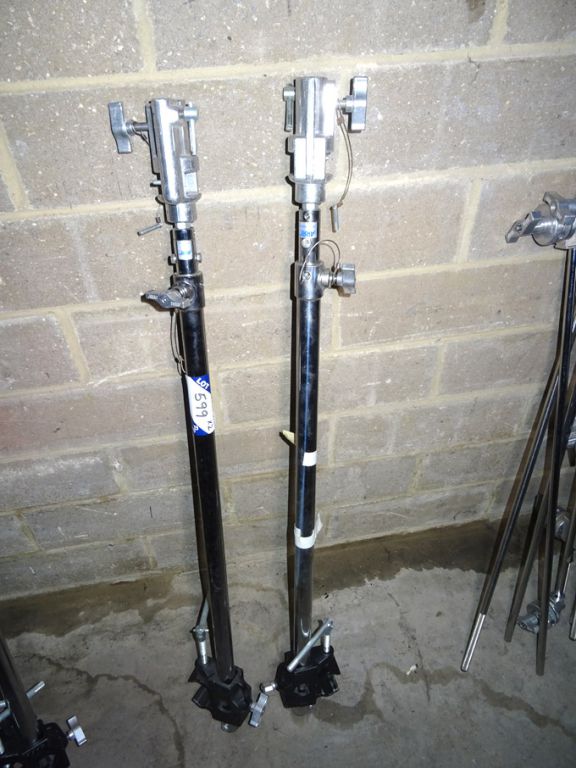 2x Arri Avenger telescopic hangers with clamp & he...