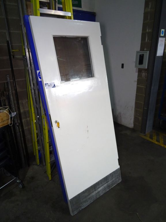 Qty various wooden office / fire doors etc