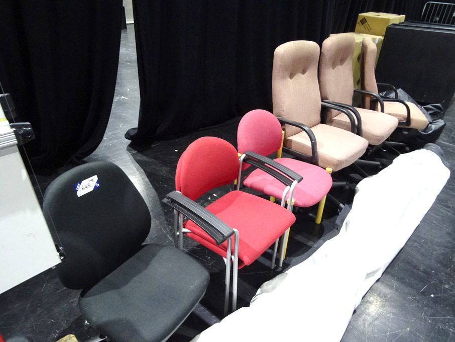 Qty various upholstered chairs etc