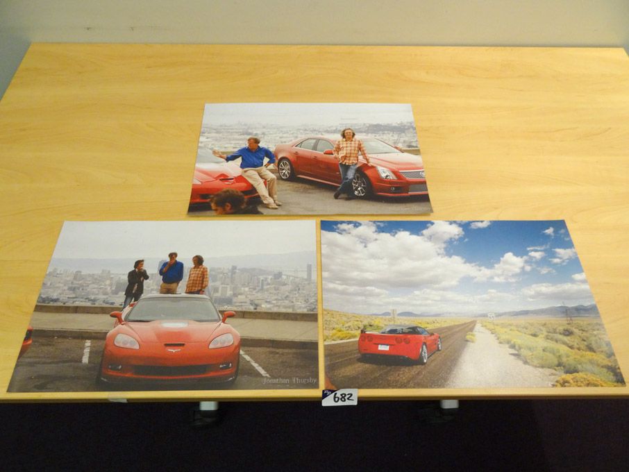 3x 'Top Gear behind the scenes' A3 colour prints