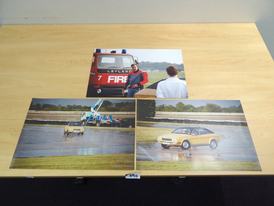 3x 'Top Gear behind the scenes' A3 colour prints