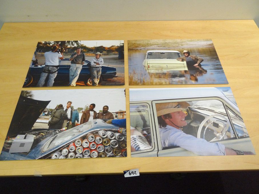 4x 'Top Gear behind the scenes' A3 colour prints