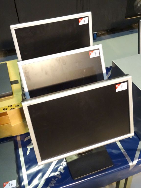 2x NEC LCD 1970VX LCD monitors, Scaleoview L19W-4...
