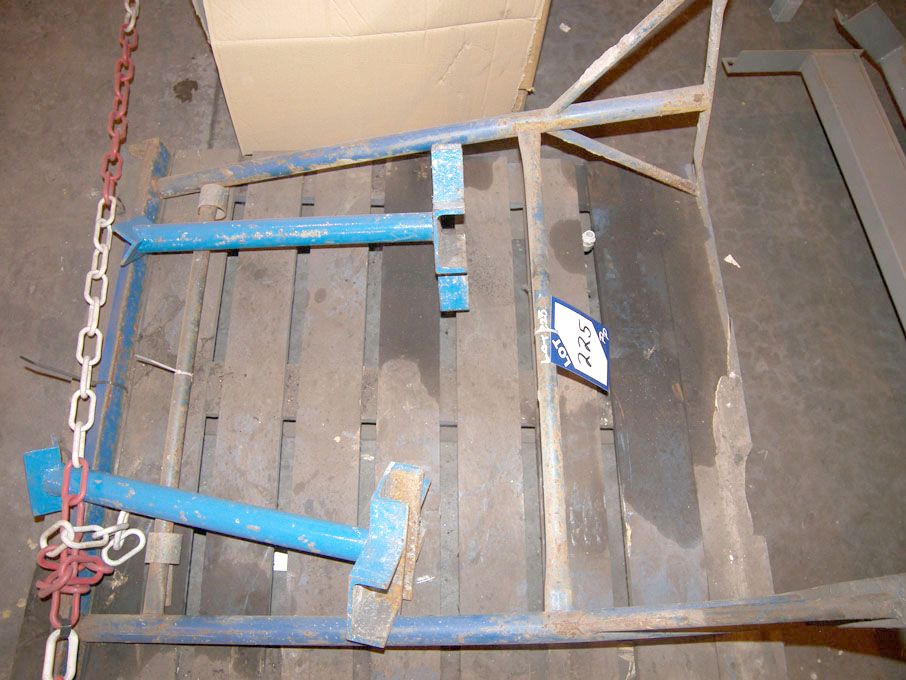 Adjustable height metal tressel & 2x similar stand...