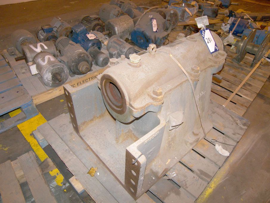 Mather & Platt metal bearing housing on pallet