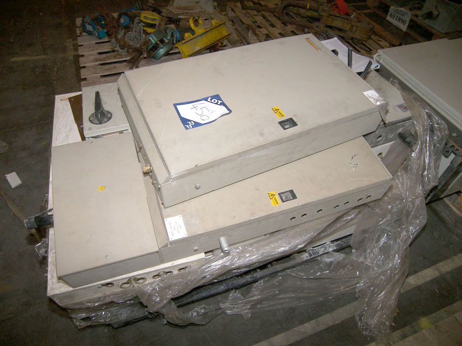 Qty various Merlin Gerin electrical panels as lott...