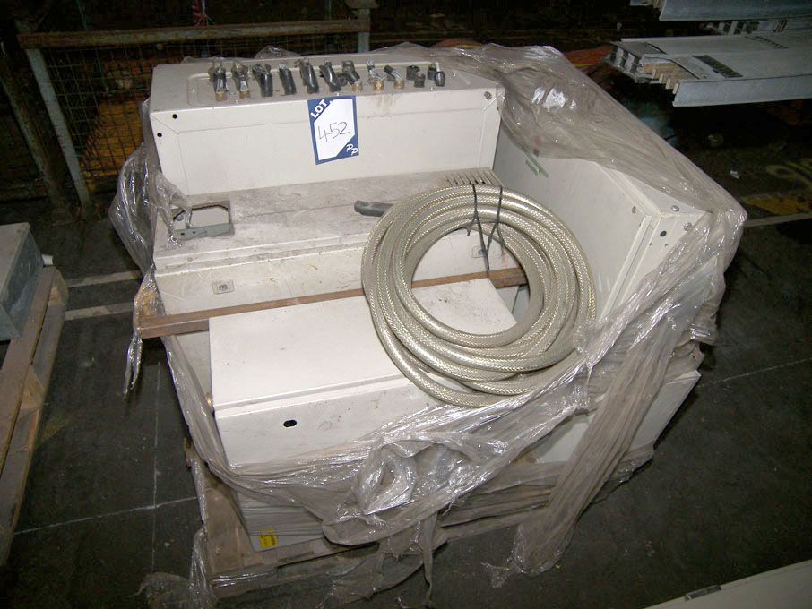 Qty various electrical panels as lotted on pallet