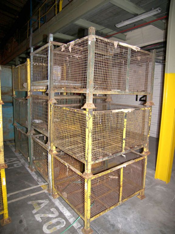 9x stackable wire mesh stillages, 1200x900x700mm