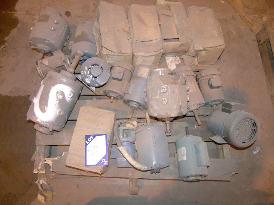 Qty Woods, Brook Crompton etc motors on pallet