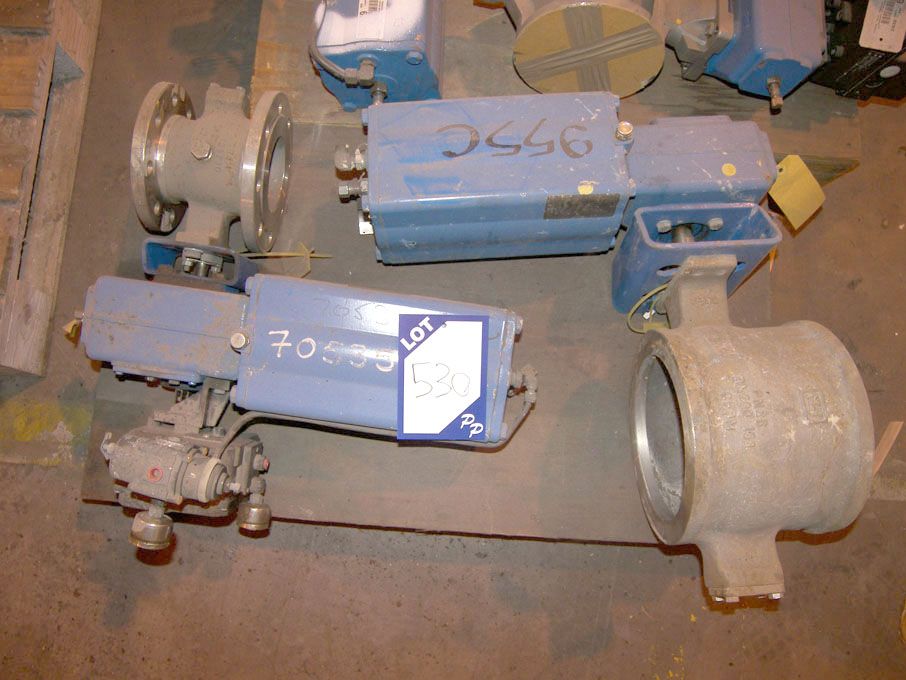 2x Neles Jamesbury 160mm ball valve segments