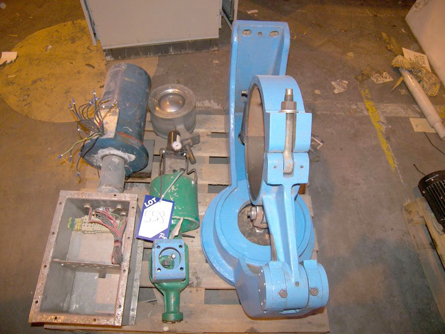 Qty valves, pumps, clamps etc on pallet