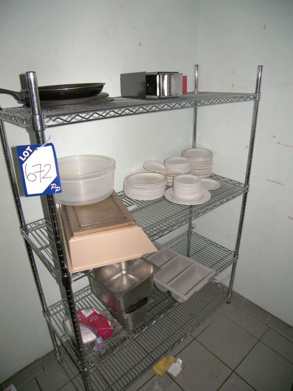Stainless steel light duty storage rack, multishel...